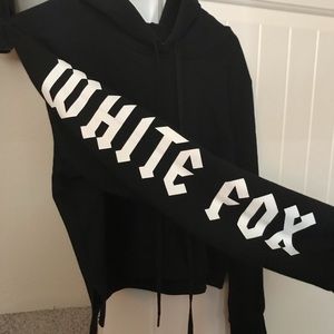 White Fox Boutique cropped sweatshirt